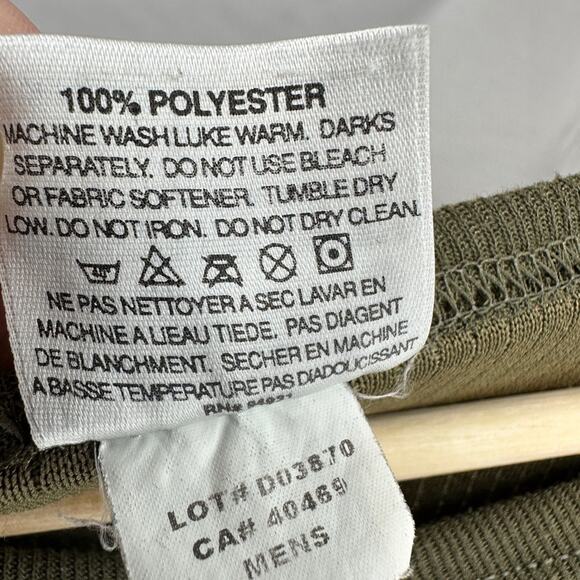 Medalist Men's XL Long Sleeve Army Green Shirt Base Layering Lining Military - Picture 3 of 4